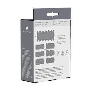 Набор насадок на член или пальцы Me You Us Sensual Seven Textured Sleeves, 7 шт.