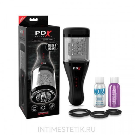 Вибромастурбатор-ротатор с голосовым сопровождением PDX Elite Talk Dirty Rotobator Вибромастурбатор-ротатор с голосовым сопровождением PDX Elite Talk Dirty Rotobator