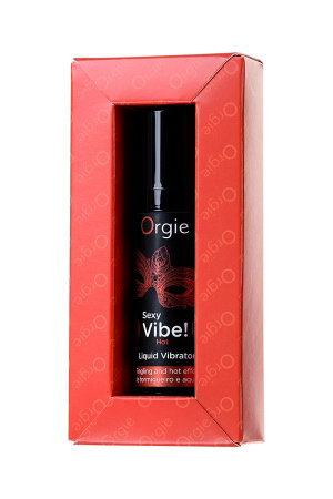 Жидкий вибратор ORGIE Sexy Vibe Hot с эффектом тепла и вибрации, 15 мл Жидкий вибратор ORGIE Sexy Vibe Hot с эффектом тепла и вибрации, 15 мл