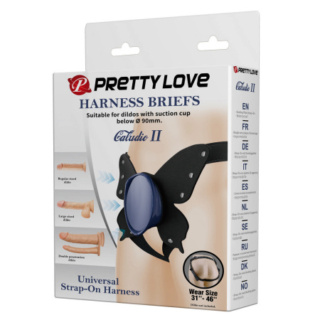 Harness Briefs Galudio II Pretty Love - универсальные трусики-бабочка для страпона