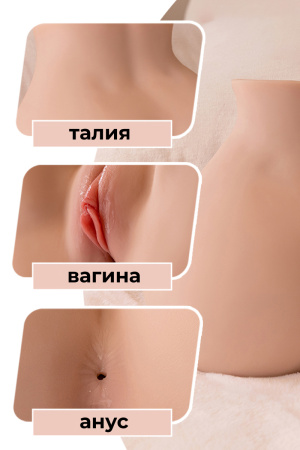 Мастурбатор Elina (талия и бедра) из TPR с функцией вибрации