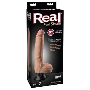 Вибромассажер реалистик на присоске Real Feel Deluxe 9 No.7 Вибромассажер реалистик на присоске Real Feel Deluxe 9 No.7