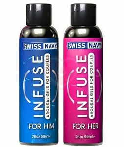 Возбуждающие гели для пар INFUSE Arousal Gels for Couples (2 х 59 мл) Возбуждающие гели для пар INFUSE Arousal Gels for Couples (2 х 59 мл)