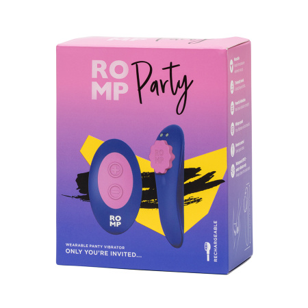 Romp Party - вибратор с магнитным креплением на трусики и пультом Romp Party - вибратор с магнитным креплением на трусики и пультом