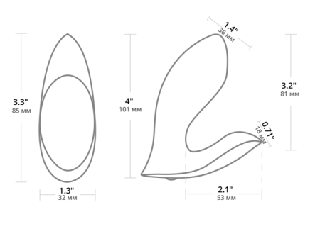 Мини-вибратор FLEXER LOVENSE для скрытого ношения с имитацией фингеринга