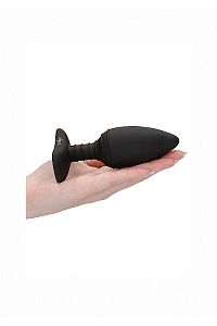 Анальная пробка с вибрацией и функцией нагрева Glow Elegance