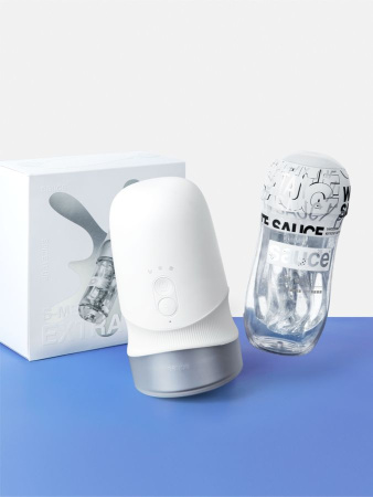 Набор Extra Sauce (автоматический насос с имитацией минета и вращением + мастурбатор)