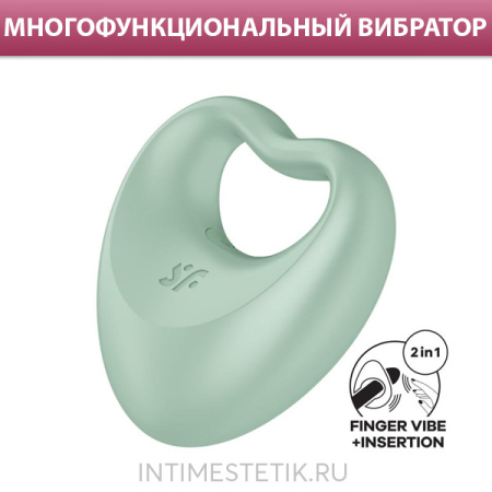 Satisfyer Perfect Pair 3 - вибратор 2в1 (эрекционное кольцо + вибратор на палец)