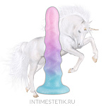 FLOW UNICORN - рельефный дилдо с блестками FLOW UNICORN - рельефный дилдо с блестками