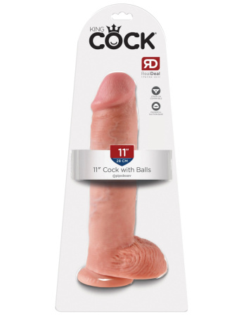Фалломитатор утолщенный King Cock 11" для фистинга