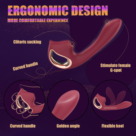 Selene S-Hande - гибкий двойной вибратор с вакуумной стимуляцией