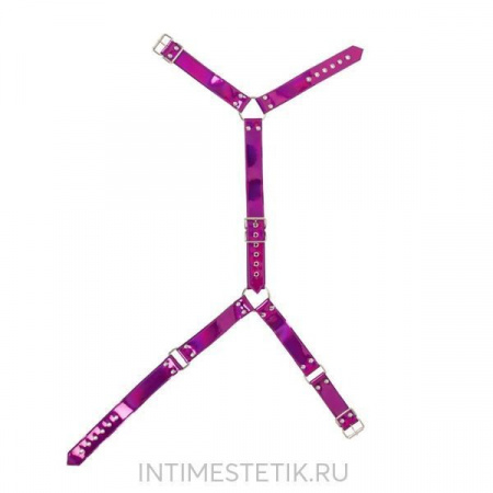 Неоновая фиксация на шею и талию Bad Kitty Body Harness Неоновая фиксация на шею и талию Bad Kitty Body Harness