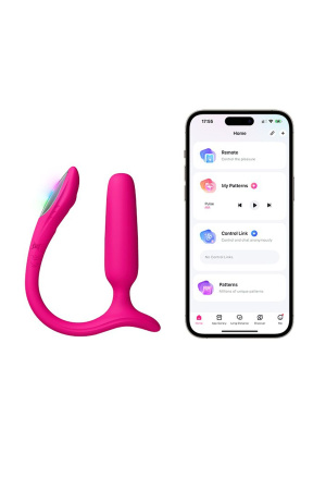 LOVENSE Lush Anal -  анальный вибратор с клиторальной стимуляцией и мобильным управлением 