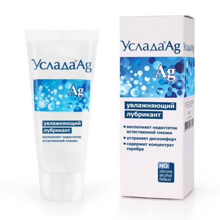 Гель-любрикант Услада Ag (с серебром), 60 г