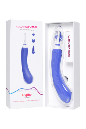 LOVENSE HYPHY - двусторонний массажер с насадками и мобильным управлением LOVENSE HYPHY - двусторонний массажер с насадками и мобильным управлением