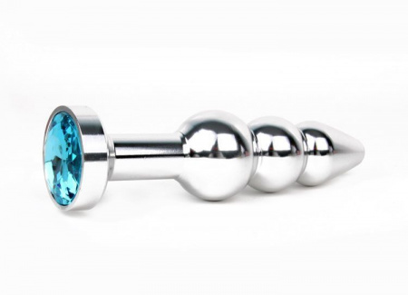 Тройная металлическая пробка с кристаллом