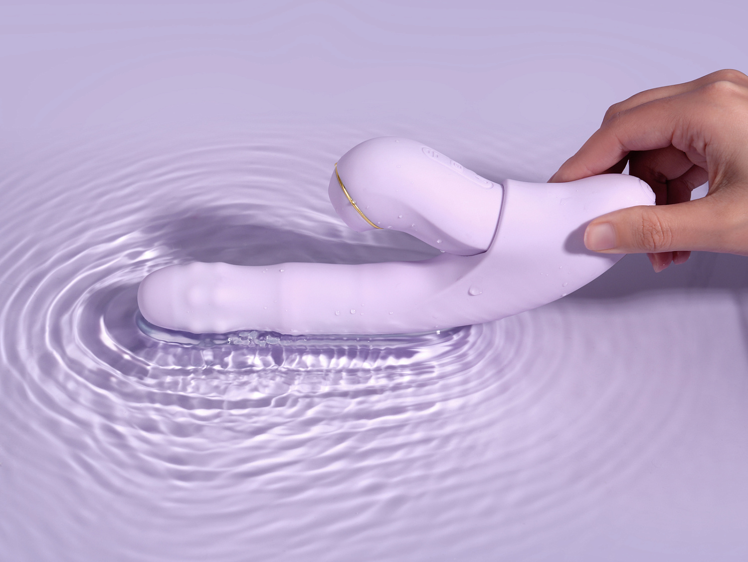 DuoGlow Svakom - вибратор + вакуумный стимулятор 3в1 с мобильным приложением