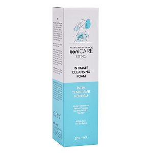 Мусс (пенка) очищающий для интимной зоны и товаров Konicare Gyno Intimate Cleasing Foam, 200 мл
