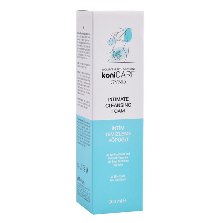 Мусс (пенка) очищающий для интимной зоны и товаров Konicare Gyno Intimate Cleasing Foam, 200 мл
