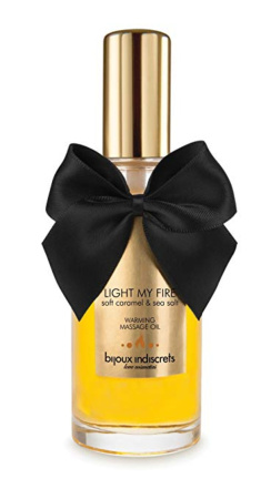Массажное масло Bijoux Indiscrets Light My Fire с эффектом "горячих поцелуев", 100 мл