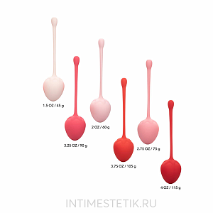 Вагинальные конусы Calexotics Kegel Training Set Strawberry Вагинальные конусы Calexotics Kegel Training Set Strawberry