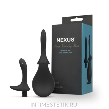 NEXUS Anal Douche Set - анально-вагинальный душ с двумя насадками NEXUS Anal Douche Set - анально-вагинальный душ с двумя насадками