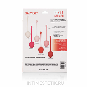 Вагинальные конусы Calexotics Kegel Training Set Strawberry Вагинальные конусы Calexotics Kegel Training Set Strawberry