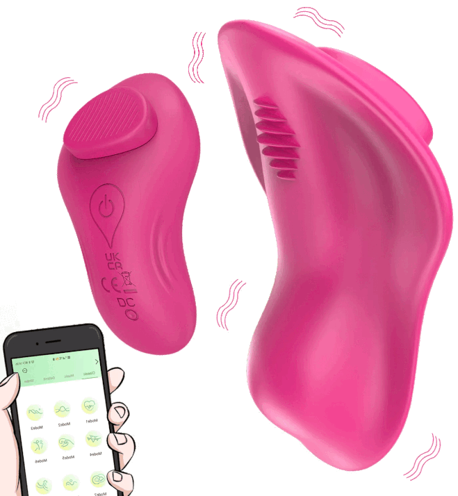 Eroticon Joy - вибратор с магнитным креплением на трусики и приложением