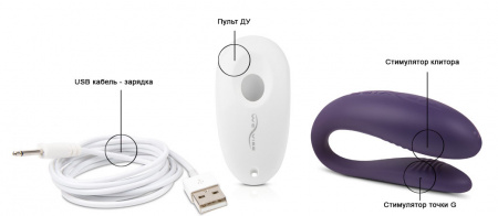 Вибромассажер для пар We-Vibe Unite 2.0 Вибромассажер для пар We-Vibe Unite 2.0