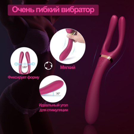 Двухсторонний стимулятор для пар Hot Planet Aster