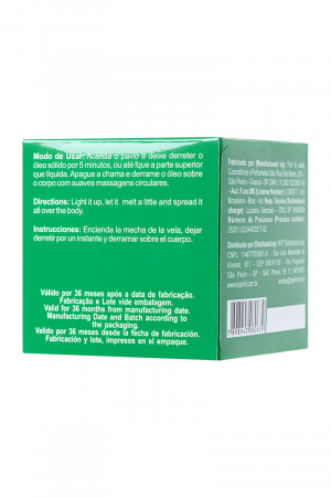 Массажная свеча для поцелуев INTT MINT (мята), 30 мл