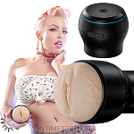 Набор Power Blow (интерактивная насадка) + мастурбатор KIIROO Feel - Britney Amber