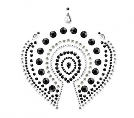Пэстисы (украшение на грудь и тело) Bijoux Indiscrets FLAMBOYANT BLACK AND GREY