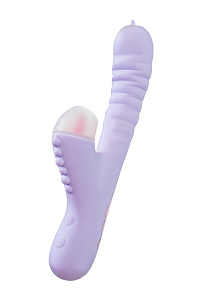 JOS SPINNY - вибратор-кролик с вакуумной стимуляцией, язычком и фрикциями