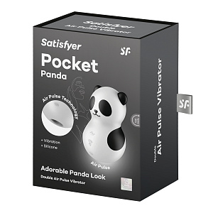 Satisfyer Pocket Panda - вакуумный стимулятор с вибрацией в виде панды