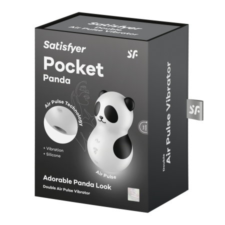 Satisfyer Pocket Panda - вакуумный стимулятор с вибрацией в виде панды
