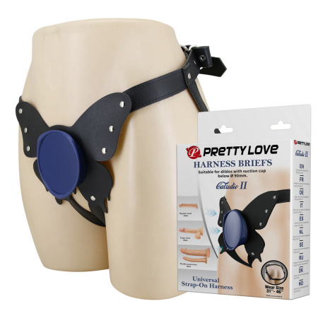 Harness Briefs Galudio II Pretty Love - универсальные трусики-бабочка для страпона