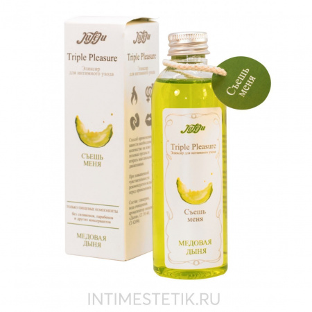 Съедобное массажное масло Медовая дыня Triple Pleasure, 130 г