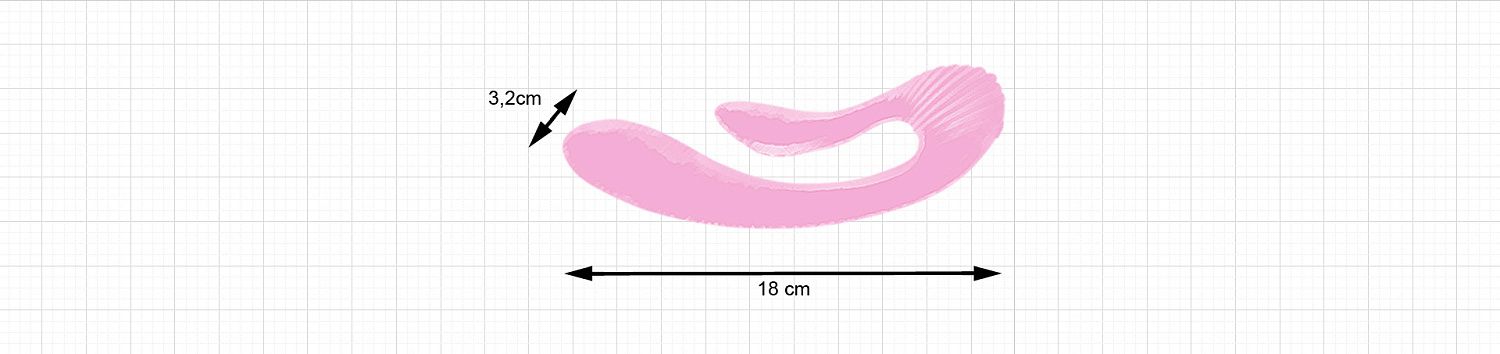 G-wave гибкий вибратор двойного назначения