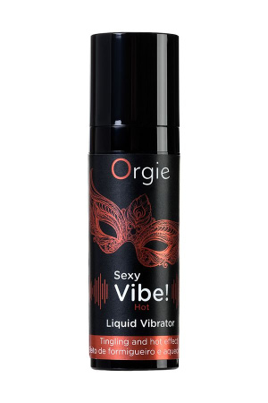 Жидкий вибратор ORGIE Sexy Vibe Hot с эффектом тепла и вибрации, 15 мл Жидкий вибратор ORGIE Sexy Vibe Hot с эффектом тепла и вибрации, 15 мл