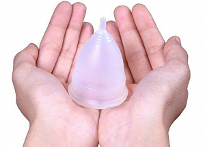 Белая менструальная чаша (капа) Pretty Woman