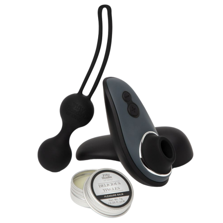 Подарочный набор Desire Blooms (Womanizer Liberty, вагинальные шарики, возбуждающий бальзам)