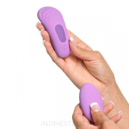 Компактный вибростимулятор с пультом ДУ Fantasy For Her Remote Silicone Please-Her