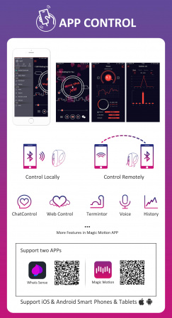 Smart виброкольцо MAGIC MOTION DANTE для пениса Smart виброкольцо MAGIC MOTION DANTE для пениса