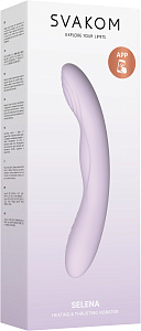 Вибратор Selena SVAKOM с возвратно-поступательным движением и нагревом