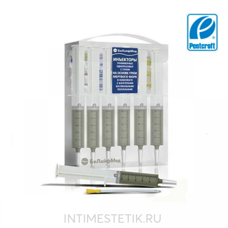 Гель на основе грязей Мертвого моря Pentcroft (БиЛайфМед) (инъектор 6 шт.)