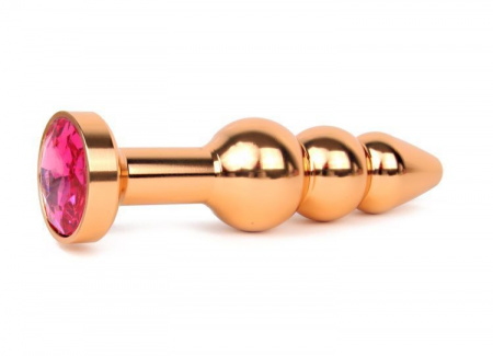 Тройная металлическая пробка с кристаллом