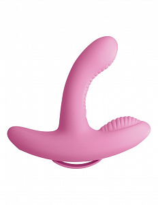 Вибромассажер с двумя моторчиками и пультом ДУ 3Some Rock N' Grind