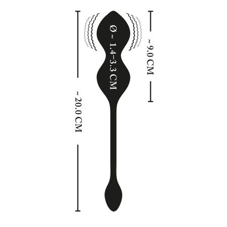 XouXou E-Stim Love Balls - виброшарики с электростимуляцией и пультом ДУ