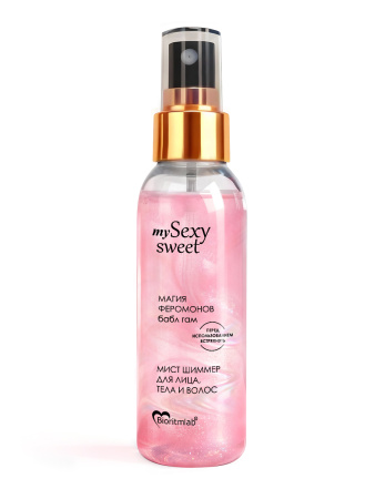 Мист-шиммер для лица, тела и волос Магия феромонов с ароматом бабл гам, 95 мл